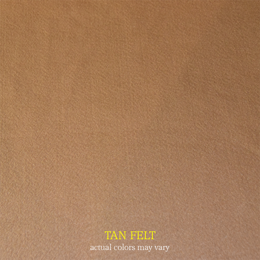 Tan Felt Fabric